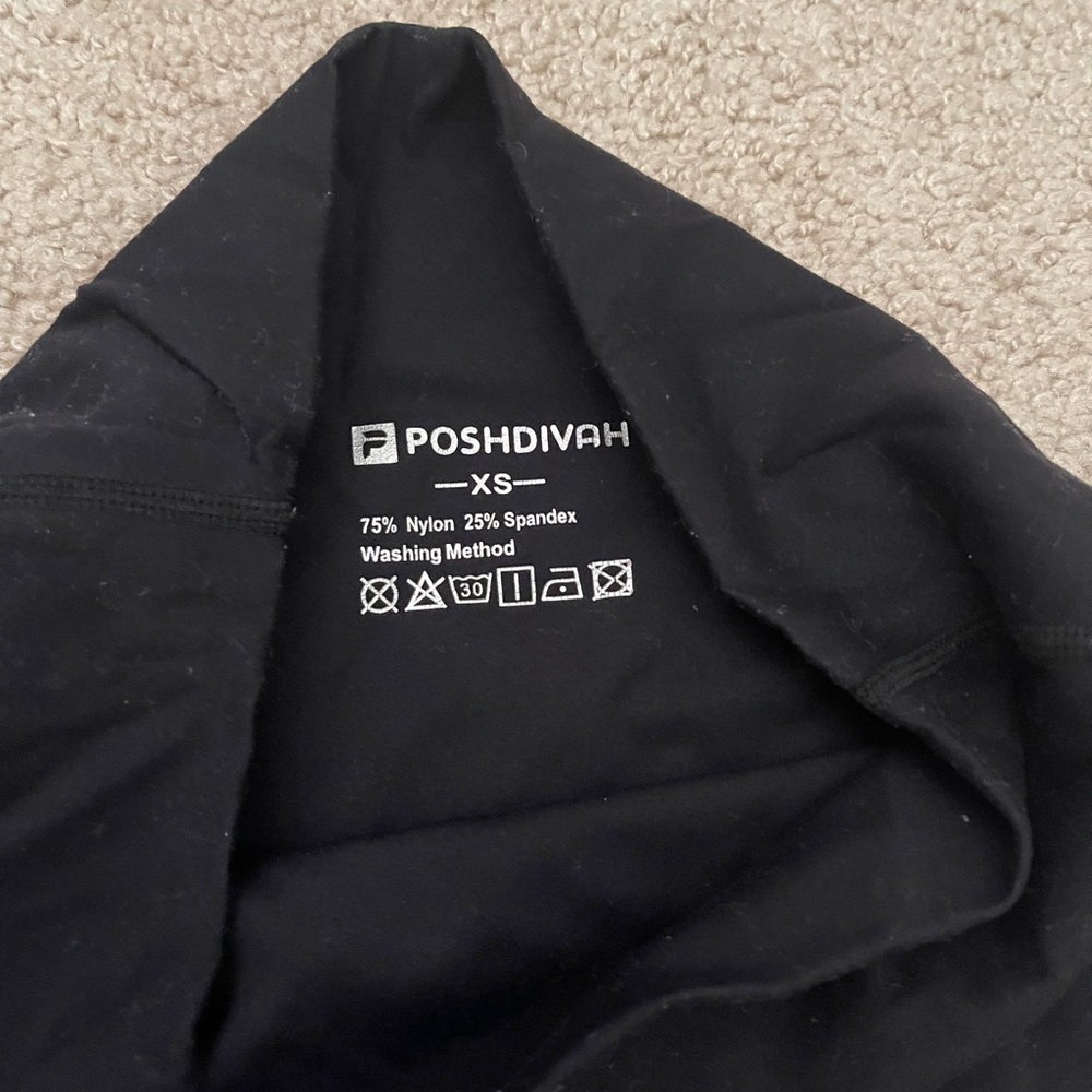 Poshdivah Black Leggings XS - maternity